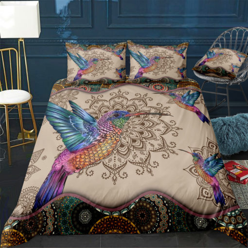 Trang0301009 Hummingbird Mandala 3D Printed Bedding Set Bedroom Decor1