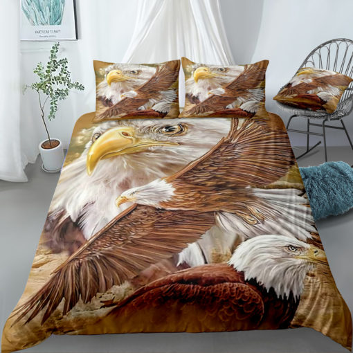 Trang0306021 BEST EAGLE PAINTING SHOWER CURTAIN