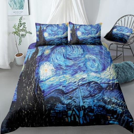 Trang0306124 THE20STARRY20NIGHT20FABRIC20SHOWER20CURTAIN20BY20VINCENT20VAN20GOGH20ART20HIGH20QUALITY