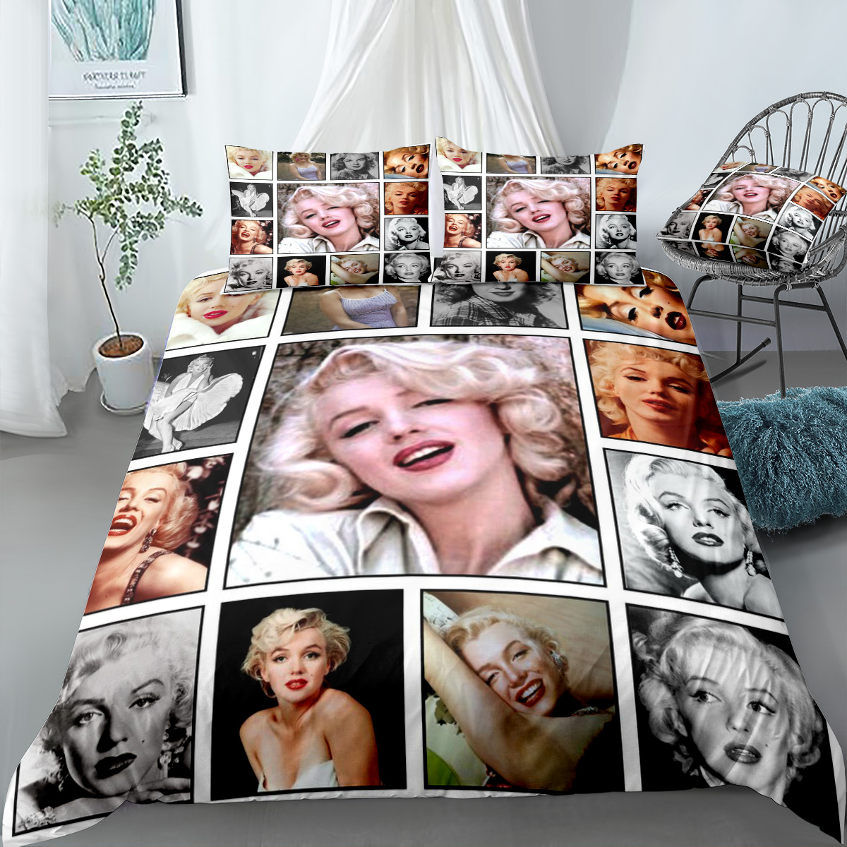 Marilyn Monroe Bedding Set Duvet Cover, Marilyn Monroe Duvet Cover