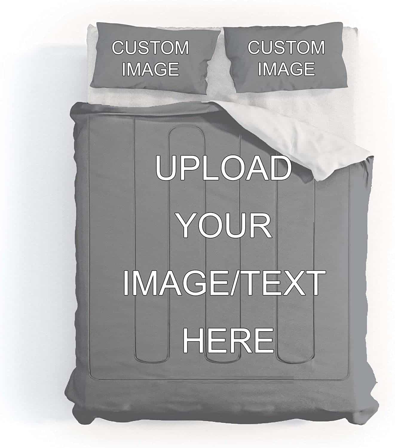 Custom Comforter Set – Super Soft Microfiber Bedding (1 Comforter, 2 ...